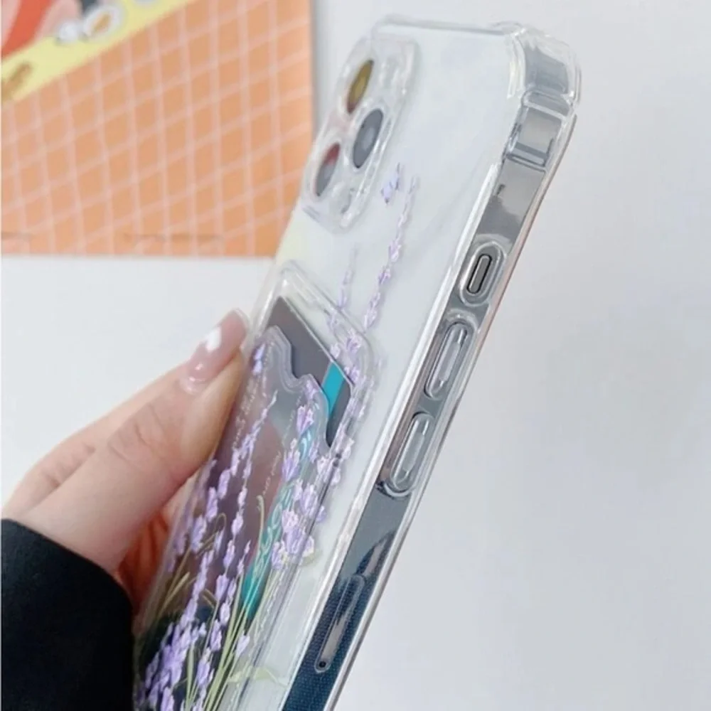⚠️Clearance💜iPhone 13/Pro/Pro Max Lavender Phone Case With Card Slot - Picture 4 of 4